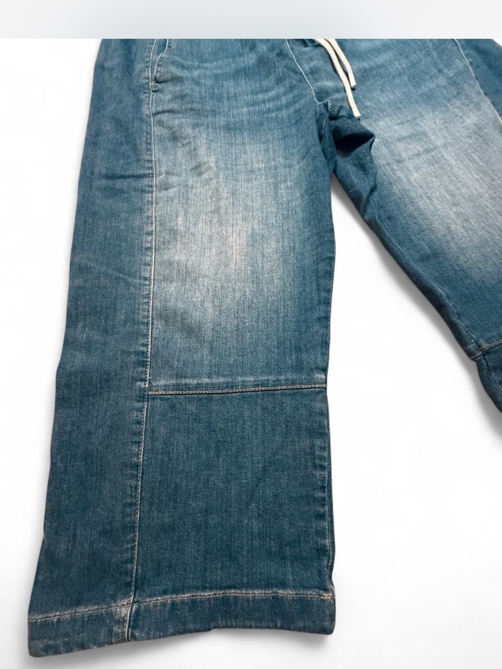 Pilcro women Drawstring Denim Jeans in Faded Blue - Picture 5 of 6